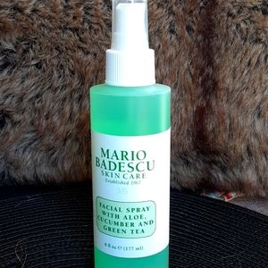 Mario Badescu facial spray with aloe,cucumber, and green tea.